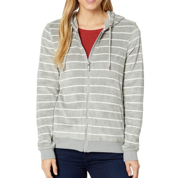 Toad & Co Gray & White Striped Cashmoore Jacket - Picture 1 of 8